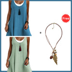 Casual Loose Sleeveless Tank Dress