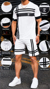 Printed T-Shirt and Shorts Co-Ord Set