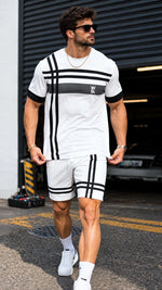 Printed T-Shirt and Shorts Co-Ord Set