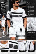 Printed T-Shirt and Shorts Co-Ord Set