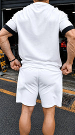 Printed T-Shirt and Shorts Co-Ord Set