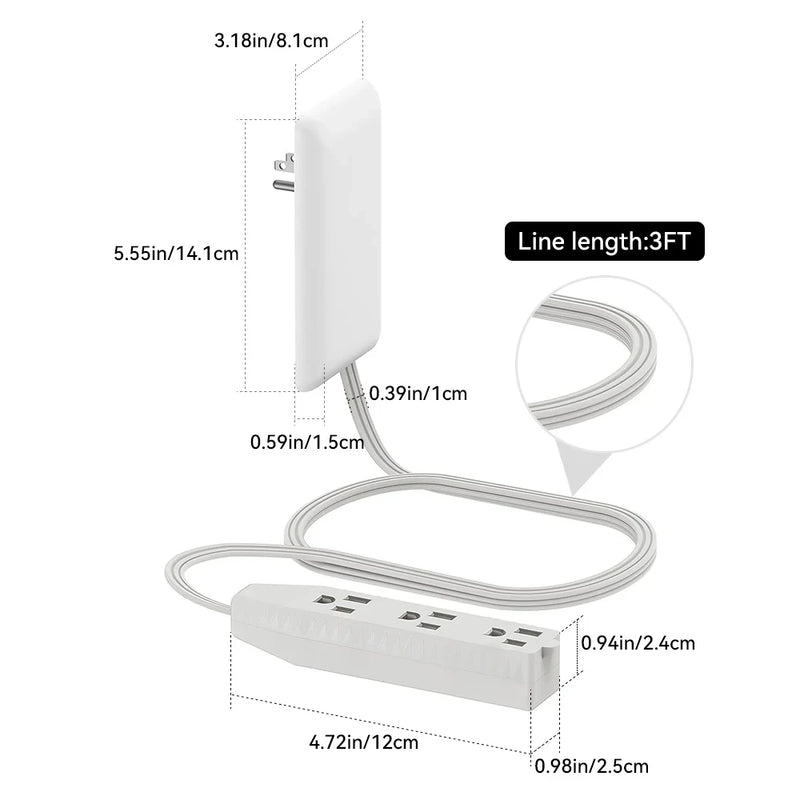 Flat Face Outlet Extender