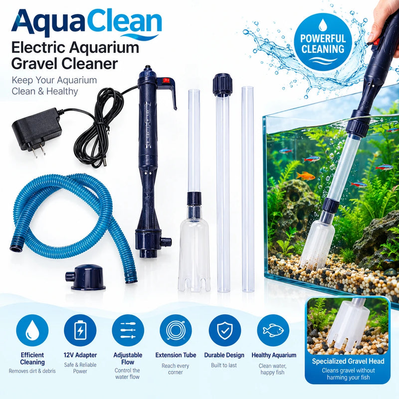 Electric Aquarium Gravel Cleaner