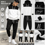 Men’s Black & White Hoodie Tracksuit Set