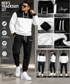 Men’s Black & White Hoodie Tracksuit Set