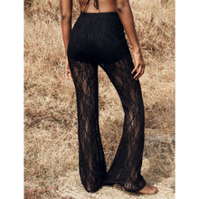 Load image into Gallery viewer, Lace Flare Highwaist Comfort Pants
