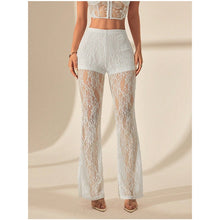 Load image into Gallery viewer, Lace Flare Highwaist Comfort Pants
