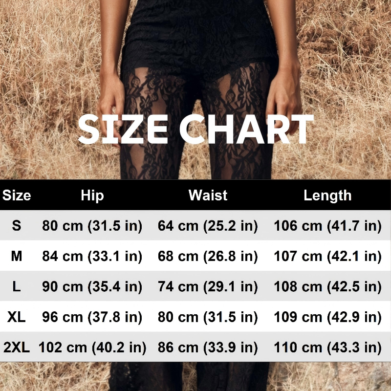 Lace Flare Highwaist Comfort Pants